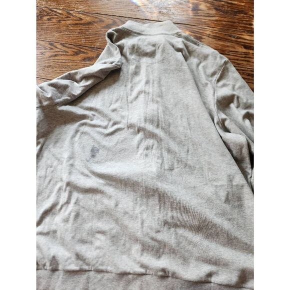 Robert Graham grey full zip cotton sweater sz 2xl - Picture 3 of 4